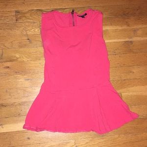 Sleeveless fit and flare top